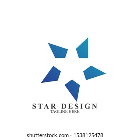 Abstract logo star design. Icon star vector template