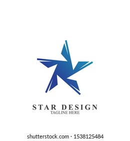 Abstract logo star design. Icon star vector template