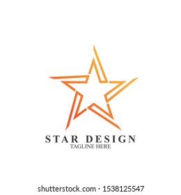 Abstract logo star design. Icon star vector template