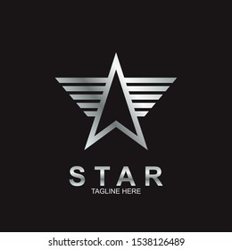 Abstract logo star design. Icon star vector template