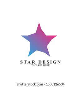 Abstract logo star design. Icon star vector template