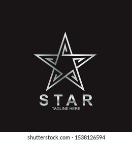 Abstract logo star design. Icon star vector template