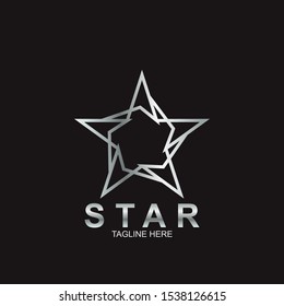Abstract logo star design. Icon star vector template