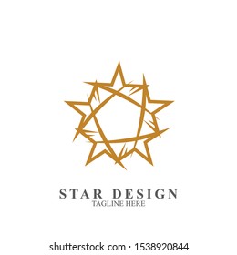 Abstract logo star design. Icon star vector template