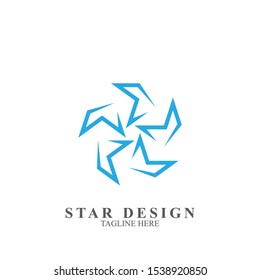 Abstract logo star design. Icon star vector template