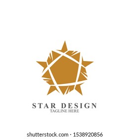Abstract logo star design. Icon star vector template