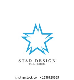 Abstract logo star design. Icon star vector template