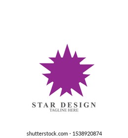 Abstract logo star design. Icon star vector template