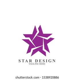 Abstract logo star design. Icon star vector template