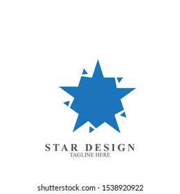 Abstract logo star design. Icon star vector template