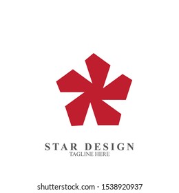 Abstract logo star design. Icon star vector template