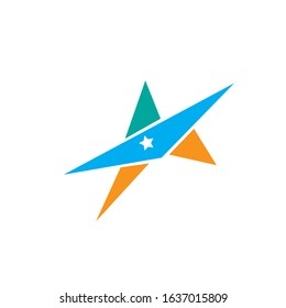 Abstract logo star design. Icon star vector template