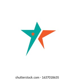 Abstract logo star design. Icon star vector template