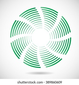 Abstract Logo with stripes. Logo Design for your company.