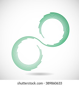 Abstract Logo with stripes. Logo Design for your company.