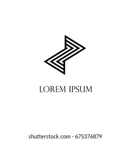 Abstract logo style, vector and logo design