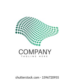 Abstract logo stylized spherical surface shapes. Logo can used for global company, business, technology and media publicity