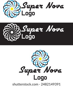 Logotipo Abstractas con un estilo super nova como explosivo y aspecto a él. Diseñado para uso empresarial o personal. 