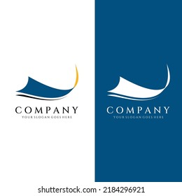 Abstract logo in swoosh style with modern colors.Logo can be used for business or company.