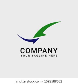 Abstract Logo Symbol Concept With Arrow Vector