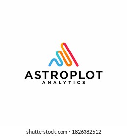 Una letra de símbolo del logo abstracto vector abjad