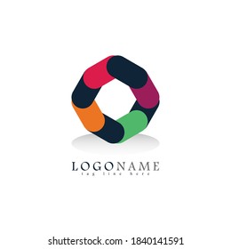 Abstract logo symbol minimalist design for company, restaurant, cafe logo eps 1