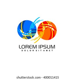 Abstract logo template for branding and design