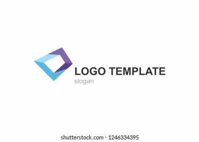 Abstract logo template. Business and corporate style.