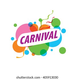 Abstract logo template carnival or festival. Vector illustration