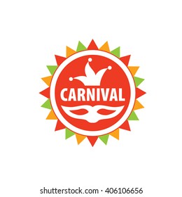 Abstract logo template carnival or festival. Vector illustration