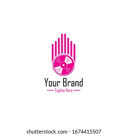 Abstract Logo Template Company art, music, instrument