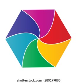 Abstract logo template. Corporate icon. Vector illustration.