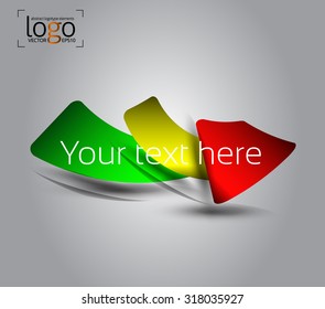 Abstract Logo template. Corporate icon such as logotype. Creative stock vector template. easy to use