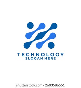 Abstract logo template design concept. Digital logo vector