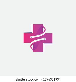 Abstract logo template design, vector illustration, internet positive