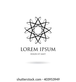 Abstract logo template design. Vector illustration