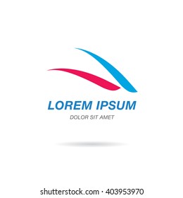 Abstract logo template design. Vector illustration