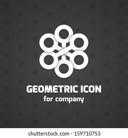 Abstract logo template element for identity business. Vector illustration