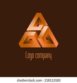 Abstract logo template element for identity business. Vector illustration
