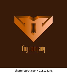 Abstract logo template element for identity business. Vector illustration