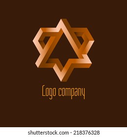 Abstract logo template element for identity business. Vector illustration