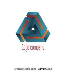 Abstract logo template element for identity business. Vector illustration