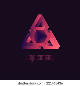 Abstract logo template element for identity business. Vector illustration