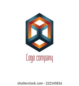 Abstract logo template element for identity business. Vector illustration