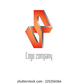 Abstract logo template element for identity business. Vector illustration