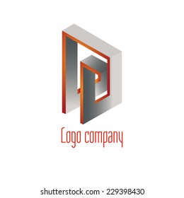Abstract logo template element for identity business. Vector illustration