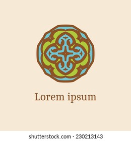 Abstract logo template element for identity business. Vector illustration