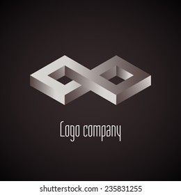 Abstract logo template element for identity business. Vector illustration