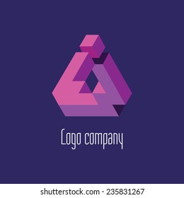 Abstract logo template element for identity business. Vector illustration