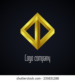Abstract logo template element for identity business. Vector illustration